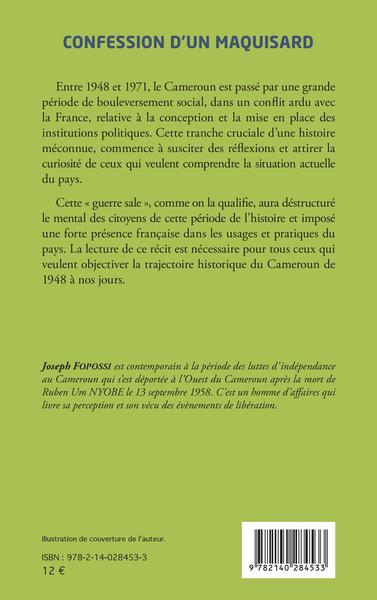 Confession d'un maquisard, Récit (9782140284533-back-cover)