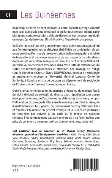 Les Guinéennes, Discriminations, liberté et émancipation - Tome 1 (9782140204302-back-cover)