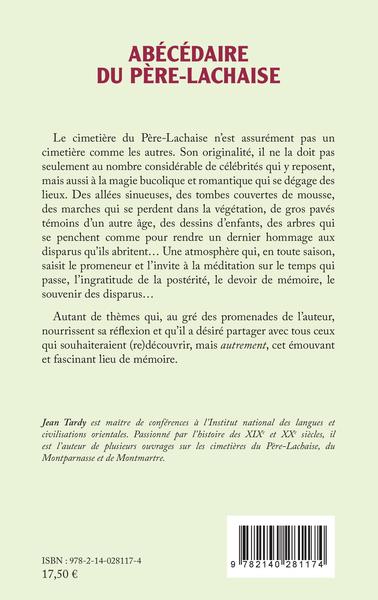 Abécédaire du Père-Lachaise (9782140281174-back-cover)