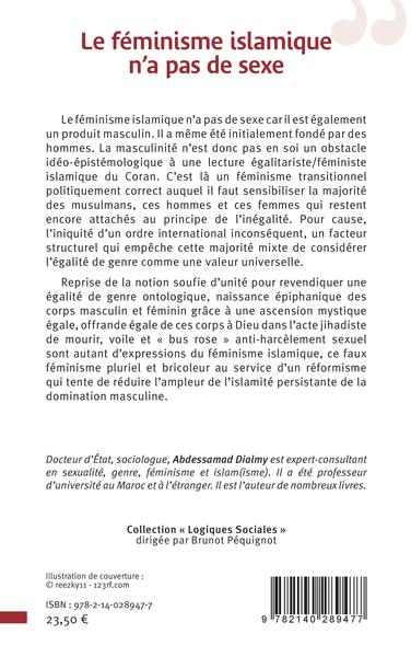 Le féminisme islamique n'a pas de sexe (9782140289477-back-cover)