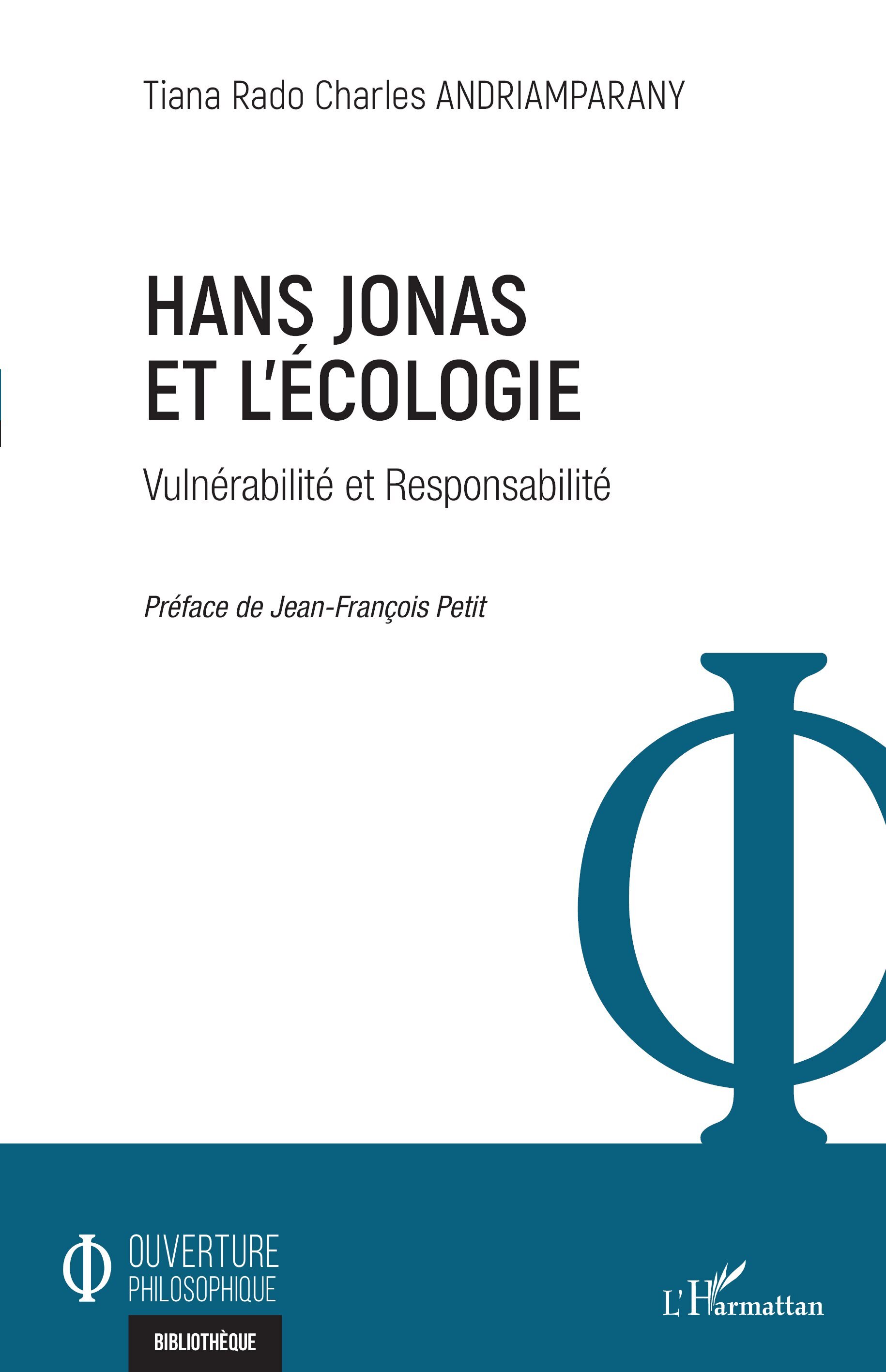 Hans Jonas et l'écologie, Vulnérabilité et Responsabilité (9782140267154-front-cover)