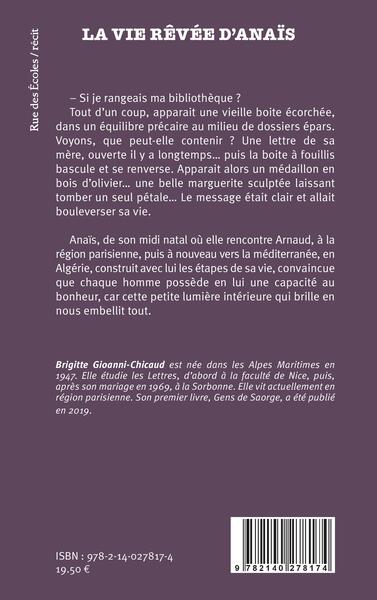 La vie rêvée d'Anaïs (9782140278174-back-cover)