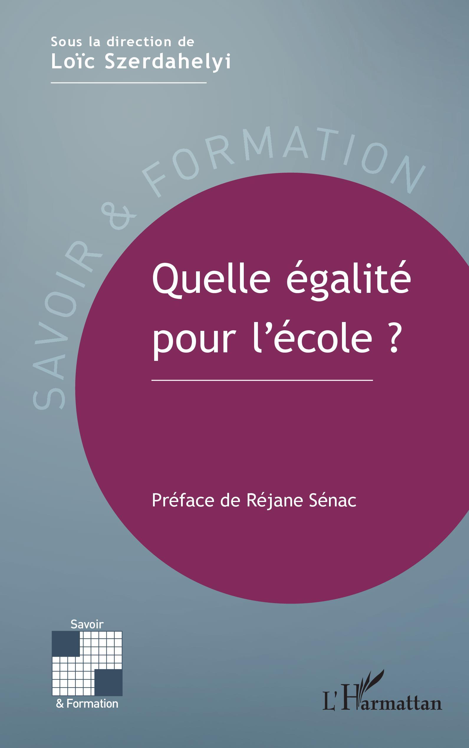 Quelle égalité pour l'école ? (9782140287503-front-cover)