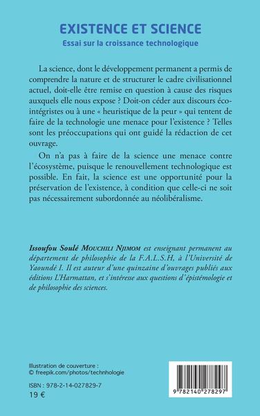 Existence et science, Essai sur la croissance technologique (9782140278297-back-cover)