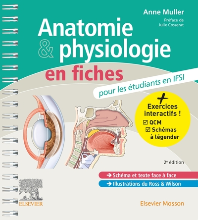 Anatomie et physiologie en fiches pour les étudiants en IFSI, Avec un site Internet d'entraînements interactifs (9782294773679-front-cover)