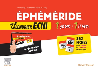 Ephéméride : mon calendrier ECNi. 1 jour / 1 item (9782294759222-front-cover)