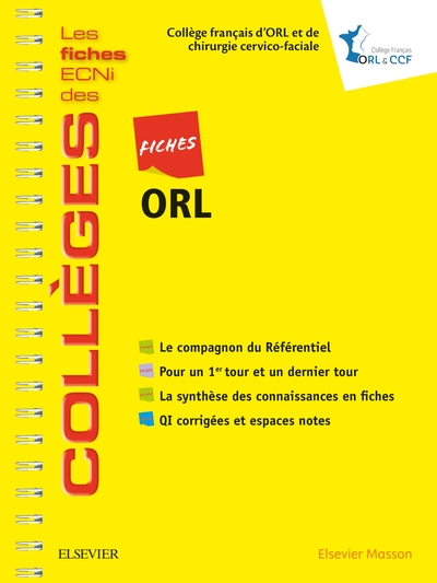 Fiches ORL, Les fiches ECNi et QI des Collèges (9782294756801-front-cover)
