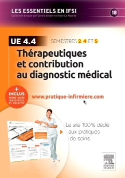 Thérapeutiques et contribution au diagnostic médical - UE 4.4, + Inclus votre accès individuel et sélectif à www.pratique-infirm (9782294748363-front-cover)