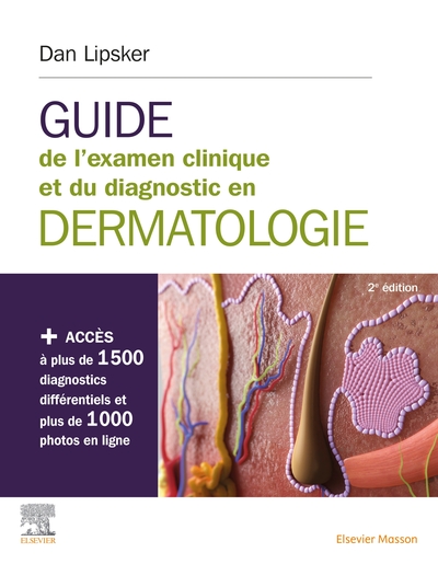 Guide de l'examen clinique et du diagnostic en dermatologie, Livre + site internet (9782294764257-front-cover)