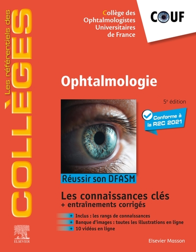 Ophtalmologie, Réussir son DFASM - Connaissances clés (9782294765810-front-cover)