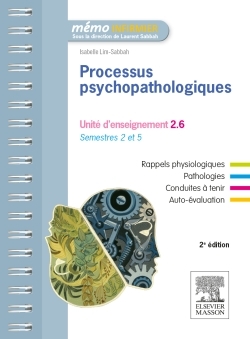 Processus psychopathologiques, UE 2.6 - Semestres 2 et 5 (9782294749223-front-cover)