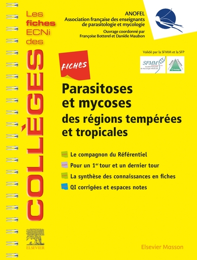 Fiches Parasitoses et mycoses, des régions tempérées et tropicales - Les fiches ECNi et QI des Collèges (9782294762420-front-cover)