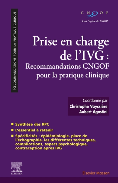 Prise en charge de l'IVG, Recommandations CNGOF pour la pratique clinique (9782294764318-front-cover)