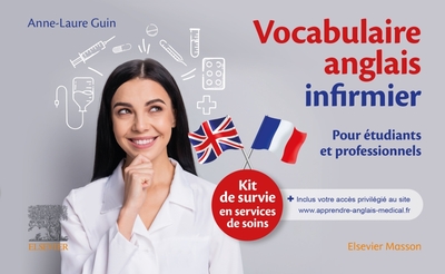 Vocabulaire anglais infirmier, Kit de survie en services de soins (9782294773136-front-cover)