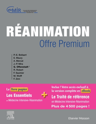 Réanimation - OFFRE PREMIUM, Le livre papier Les Essentiels en Médecine Intensive et Réanimation + votre accès à l'ebook du trai (9782294764981-front-cover)