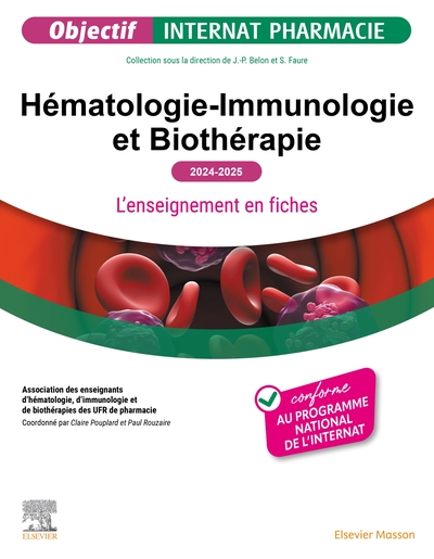 Hématologie-Immunologie et Biothérapie 2024-2025, L'enseignement en fiches (9782294784125-front-cover)