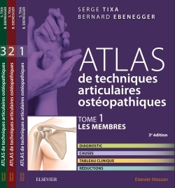 Atlas de techniques articulaires ostéopathiques T1 à T3. PACK, T1 À T3 (9782294755958-front-cover)