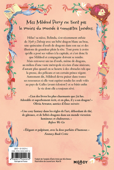 Miss Percy, T3 : Le Guide complet de Miss Percy, Pour la réintroduction des dragons (9782811224974-back-cover)