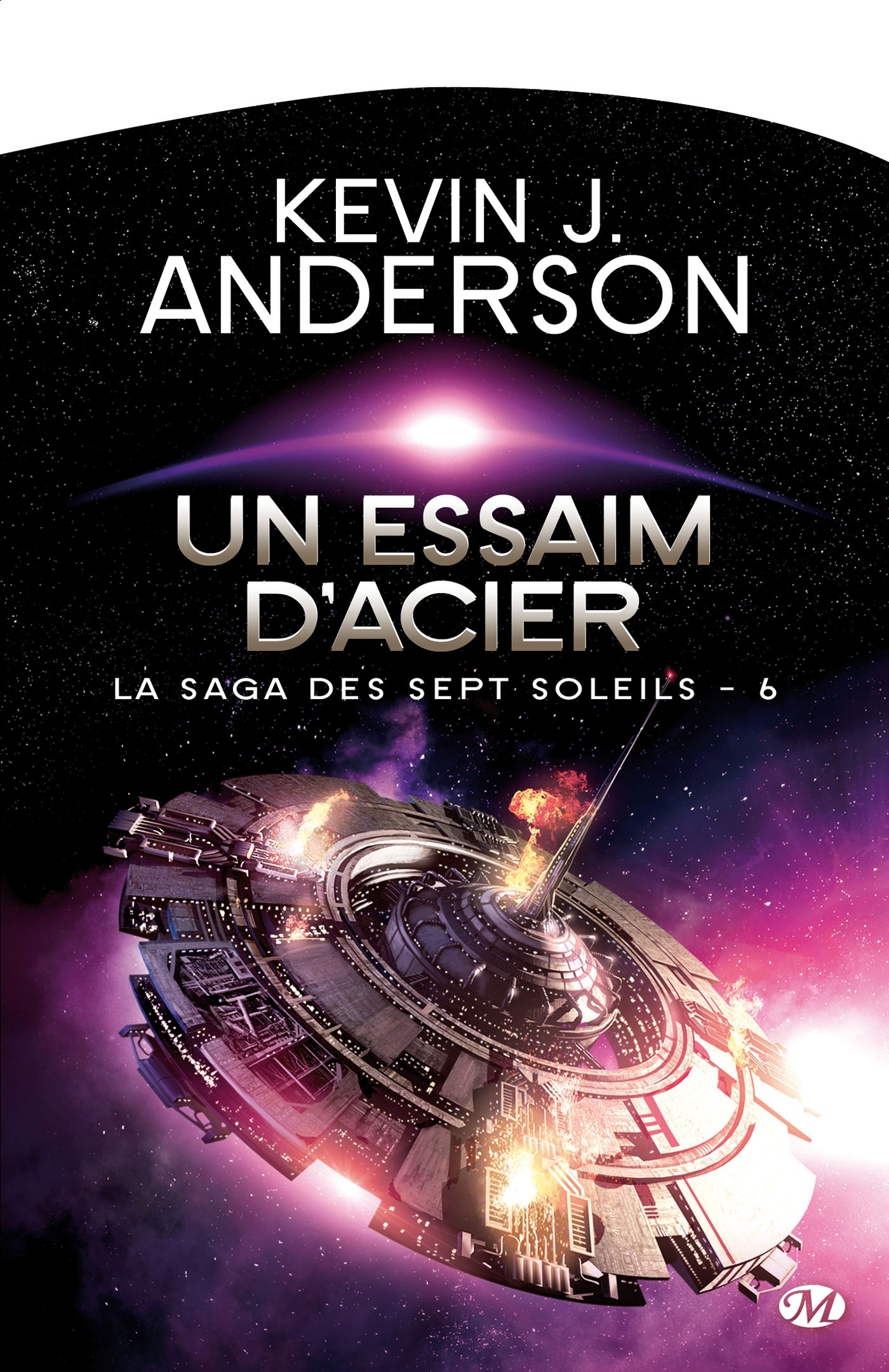 La Saga des Sept Soleils, T6 : Un essaim d'acier (9782811212001-front-cover)