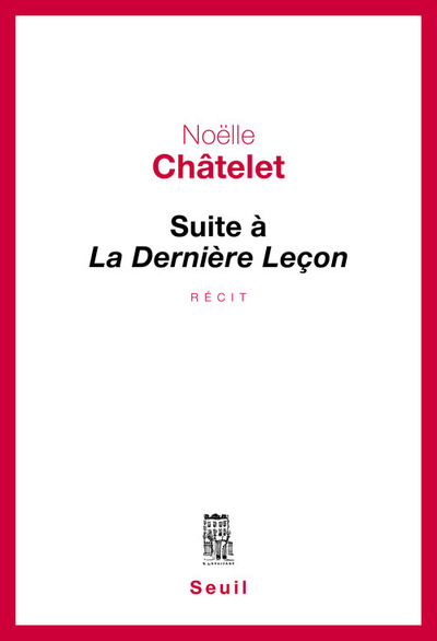 Suite à La Dernière Leçon (9782021223392-front-cover)