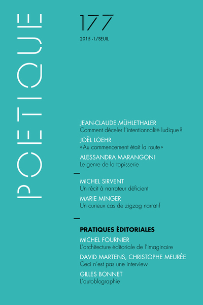Poétique, n° 177, tome 77 (9782021219494-front-cover)