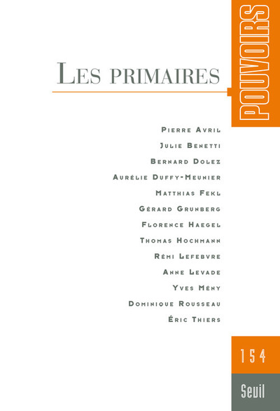 Pouvoirs n°154. Les Primaires (9782021230925-front-cover)
