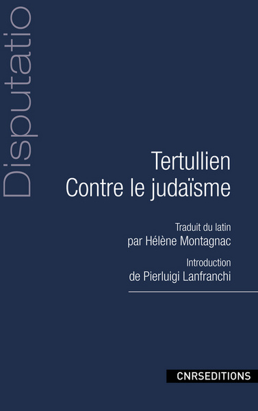 Tertullien contre le Judaisme (9782271070531-front-cover)
