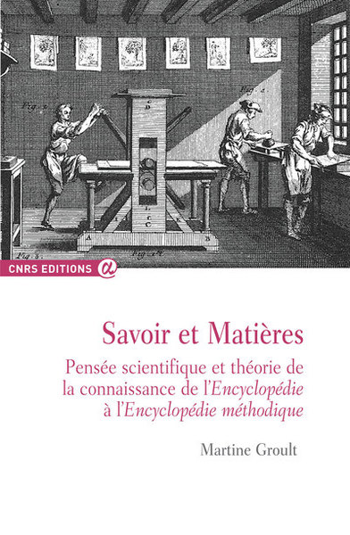 Savoir et matières - Pensées scientifiques et théorie de la connaissance (9782271071958-front-cover)
