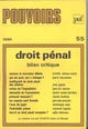 Pouvoirs, n° 55, Droit pénal, bilan critique (9782130431138-front-cover)