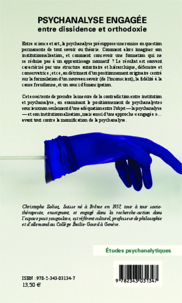 Psychanalyse engagée, entre dissidence et orthodoxie (9782343031347-back-cover)