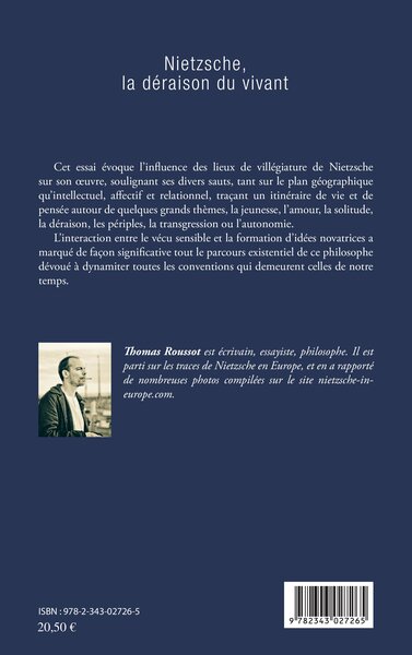 Nietzsche, la déraison du vivant (9782343027265-back-cover)