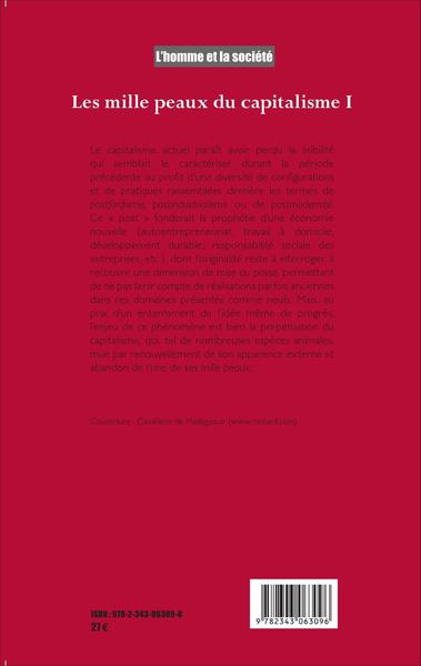 L'Homme et la Société, Les mille peaux du capitalisme Tome 1 (9782343063096-back-cover)