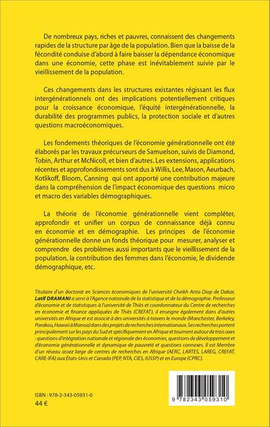 Économie générationnelle et dividende démographique, Éléments de diagnostic au Sénégal - Tome 1 (9782343059310-back-cover)