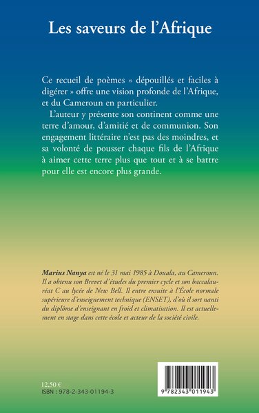 Les saveurs de l'Afrique, Poèmes (9782343011943-back-cover)