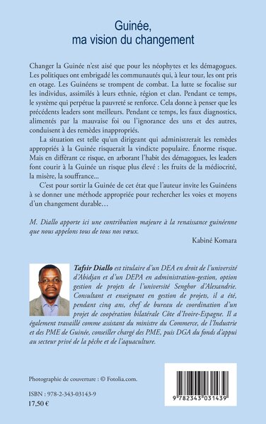 Guinée, ma vision du changement (9782343031439-back-cover)