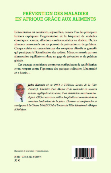 Prévention des maladies en Afrique grâce aux aliments (9782343048895-back-cover)