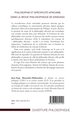Philosophie et spécificité africaine dans la revue philosophique de Kinshasa (9782343051192-back-cover)