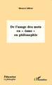 De l'usage des mots en "-isme" en philosophie (9782343025742-front-cover)