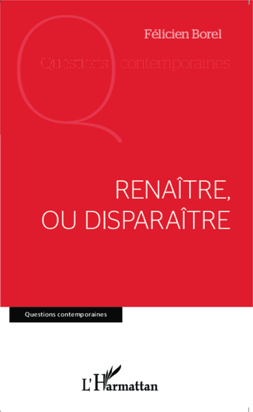Renaître, ou disparaître (9782343043883-front-cover)