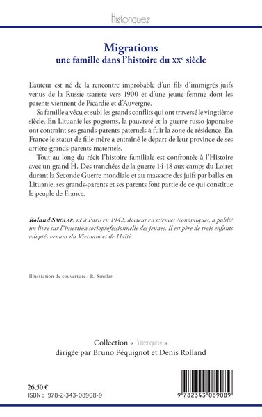 Migrations, Une famille dans l'histoire du XXe siècle (9782343089089-back-cover)