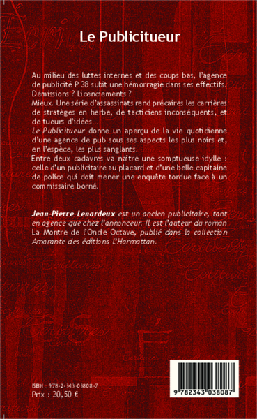 Le publicitueur Roman (9782343038087-back-cover)