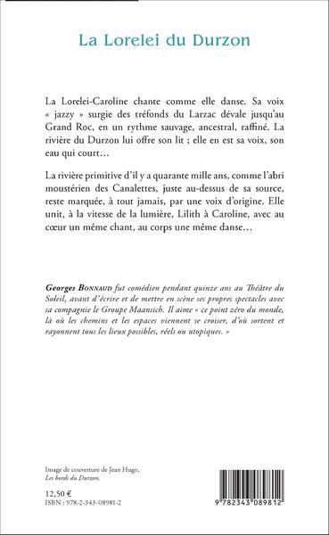 La Lorelei du Durzon, Récit en forme de balade (9782343089812-back-cover)