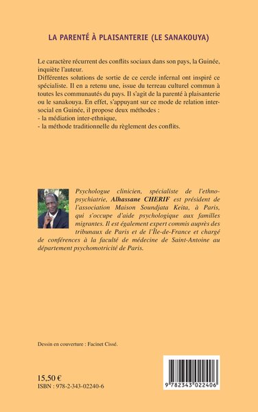La parenté à plaisanterie (Le sanakouya), Un atout pour le dialogue et la cohésion sociale en Guinée (9782343022406-back-cover)