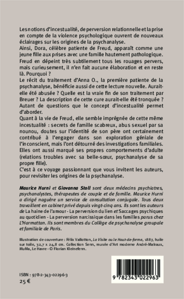 Le mystère Freud, Psychanalyse et violence familiale - Essai (9782343022963-back-cover)