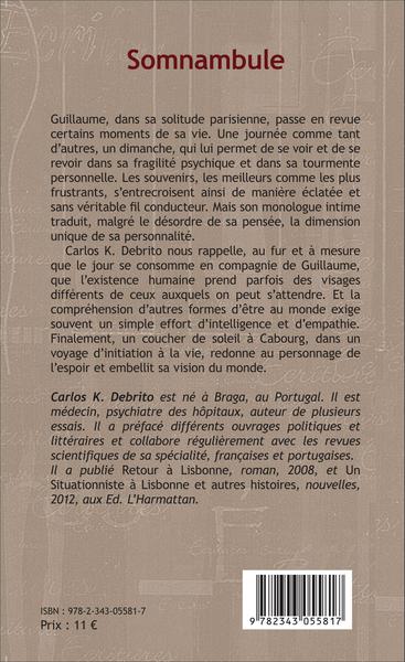 Somnambule, Nouvelle (9782343055817-back-cover)