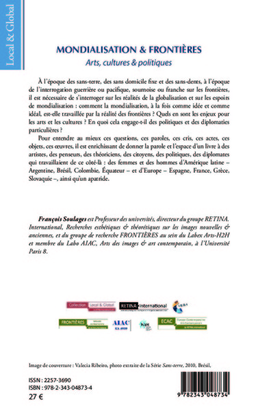 Mondialisation & Frontières, Arts, cultures & politiques (9782343048734-back-cover)