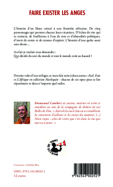 Faire exister les anges (9782343002521-back-cover)