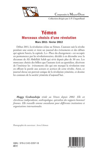 Yémen, Morceaux choisis d'une révolution - Mars 2011 - février 2012 (9782343039718-back-cover)