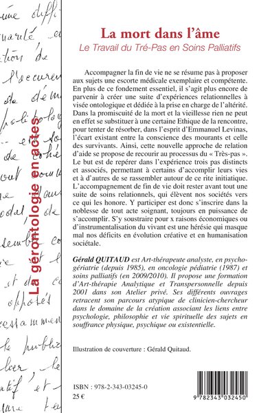 La mort dans l'âme, Le travail du Tré-Pas en Soins Palliatifs (9782343032450-back-cover)