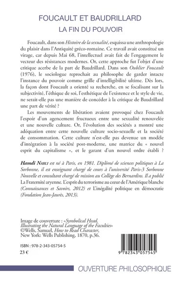 Foucault et Baudrillard, La fin du pouvoir (9782343057545-back-cover)